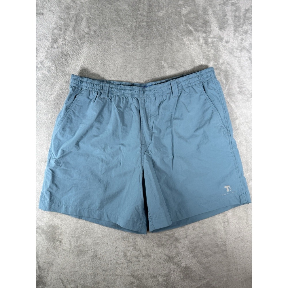 Southern Tide Shorts Mens 2XL Blue Tide To Trail T3 Swim Trunks